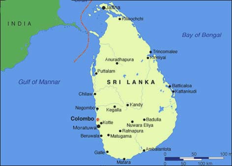 Sri lanka Map